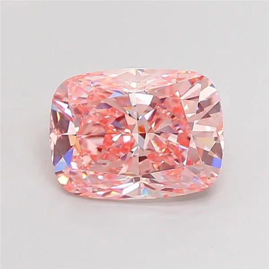 4.00ct Cushion modified Lab Grown Diamond (Colour Fancy Vivid Pink, Clarity VS1, IGI Certified)