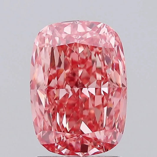 2.05ct Cushion modified Lab Grown Diamond (Colour Fancy Vivid Pink, Clarity VS1, IGI Certified)