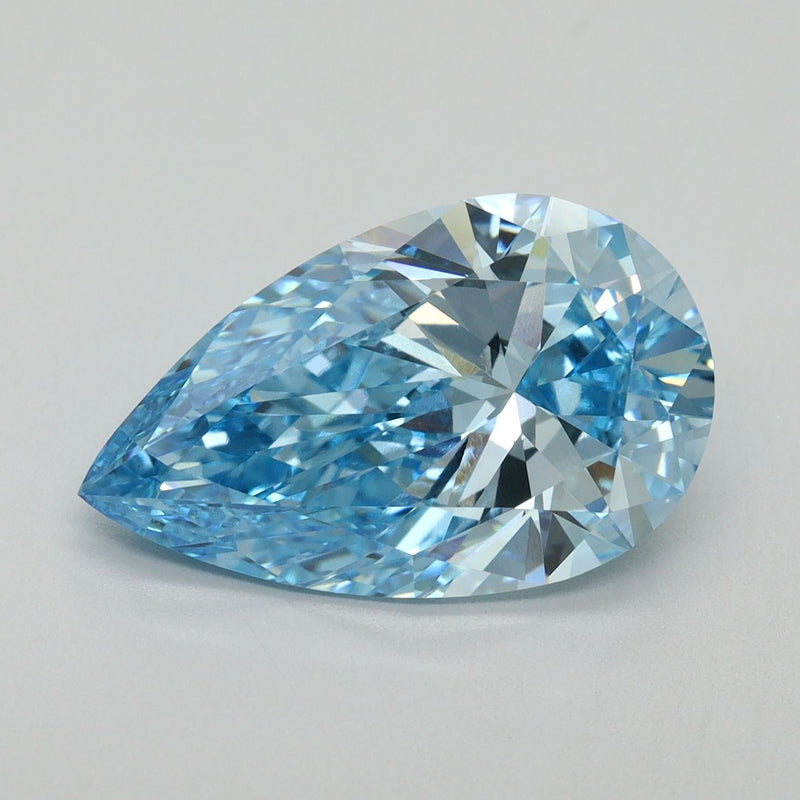 Pear 5.05ct Fancy Vivid Blue VVS2 IGI #LG688517848