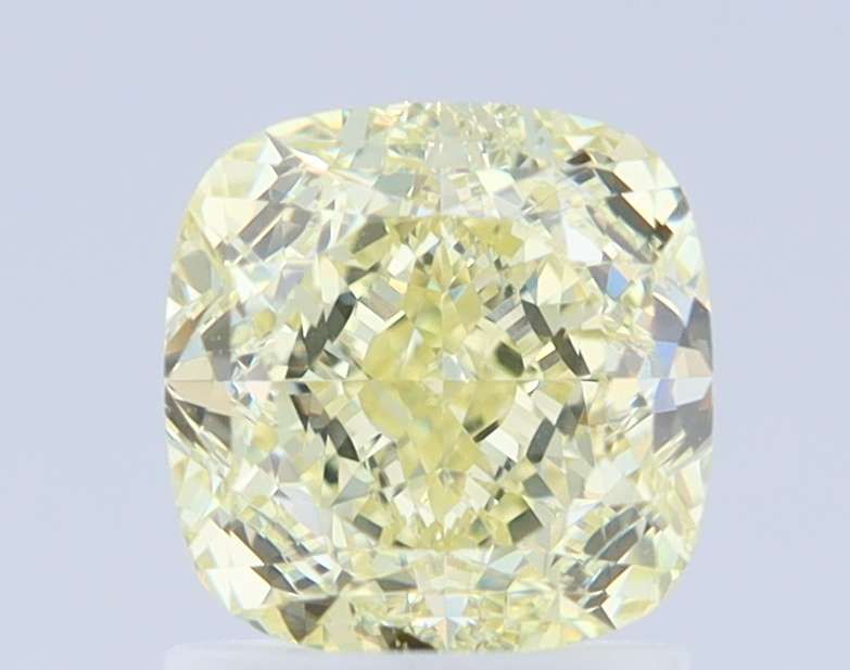 Cushion brilliant 1.51ct Fancy Light Yellow IF GIA #7423603369