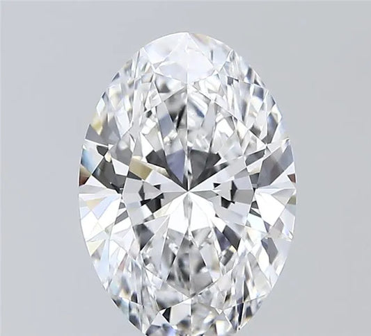 2.57ct Oval Lab Grown Diamond (Colour E, Clarity VVS2, IGI Certified)