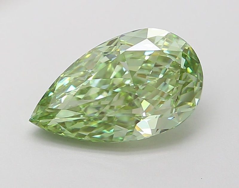 Pear 1.94ct Fancy Vivid Green VVS2 IGI #LG706531279