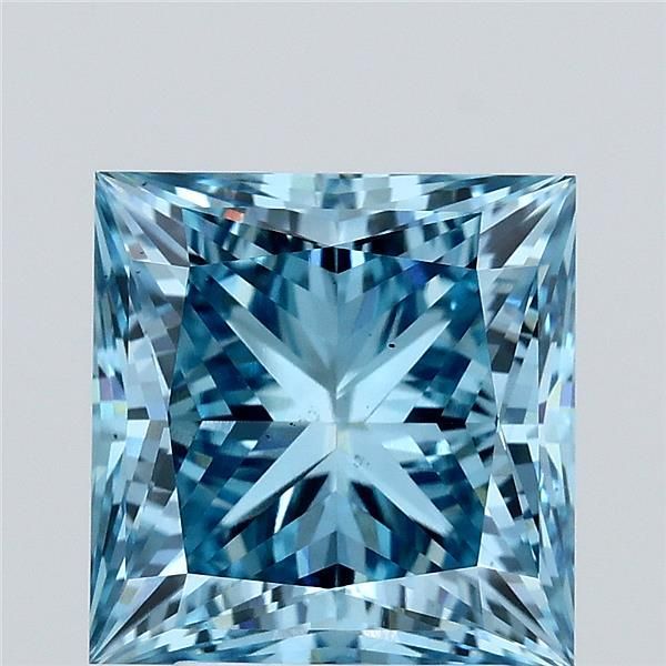 Princess 3.99ct Fancy Vivid Blue VS2 IGI #LG692553239
