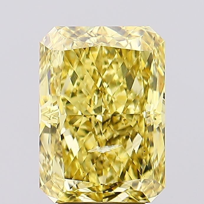 Radiant 4.76ct Fancy Vivid Yellow SI1 IGI #LG678522401