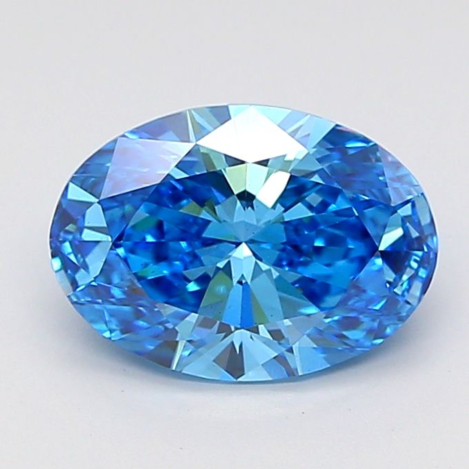 Oval 2.75ct Fancy Vivid Blue VS2 IGI #LG732542746