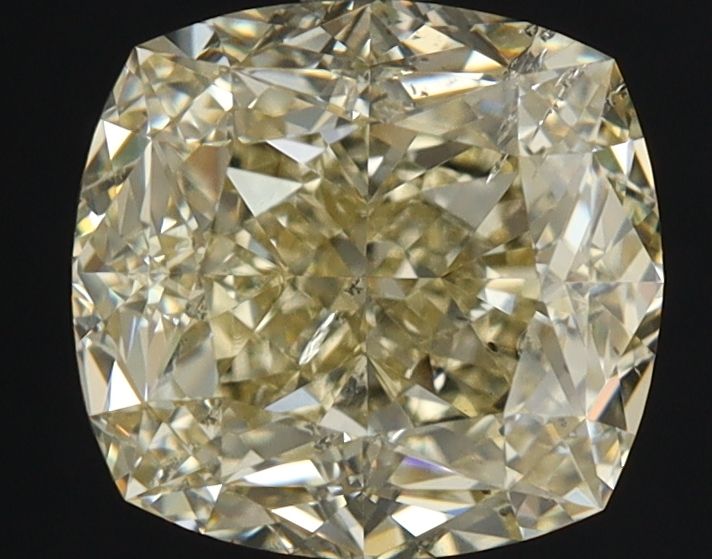 Cushion brilliant 3.12ct Fancy Light Brownish Yellow SI2 GIA #6224941208