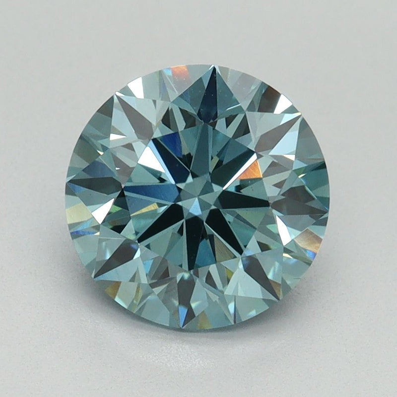 Round 2.12ct Fancy Vivid Blue VS1 IGI #LG591370317