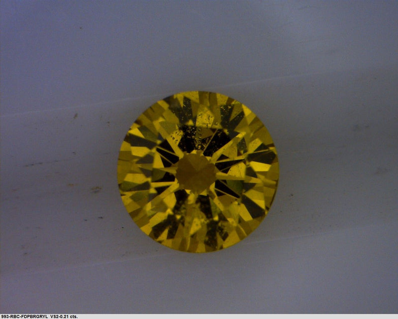 Round 0.21ct Fancy Deep Brownish Greenish Yellow  GIA #2175456846