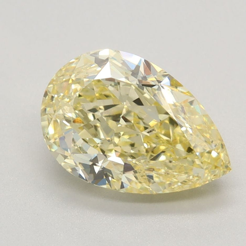 Pear 2.09ct Fancy Intense Yellow VVS2 IGI #LG619457335