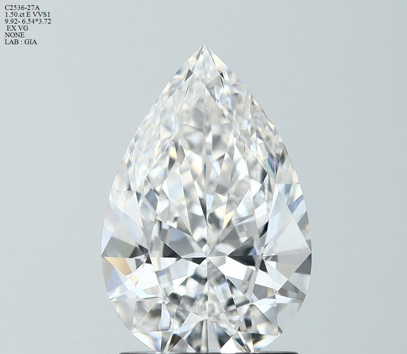 Pear 1.5ct E VVS1 GIA #2547625076