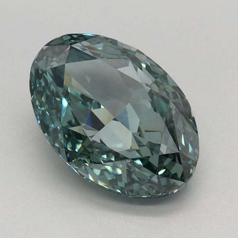 Oval 1.6ct Fancy Vivid Green VVS2 IGI #LG671407933