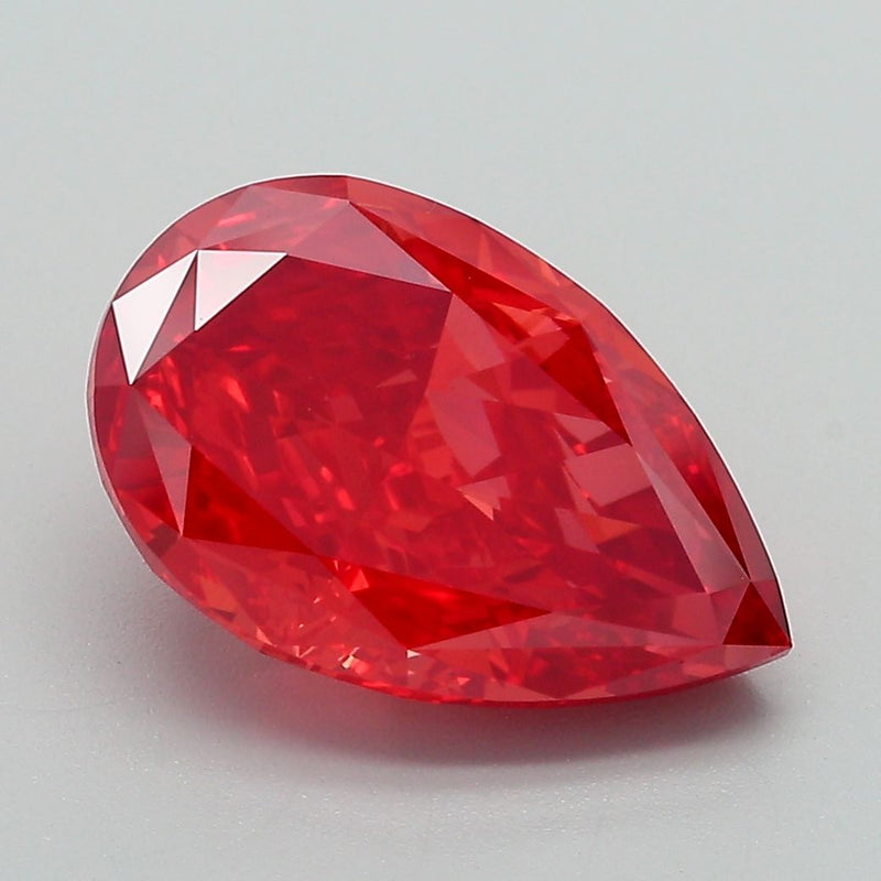 Pear 4.16ct Fancy Vivid Red VS1 IGI #LG683552224