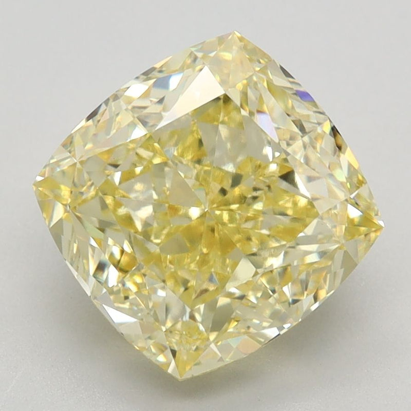 Cushion modified 3.52ct Fancy Intense Yellow VVS2 IGI #LG626456014