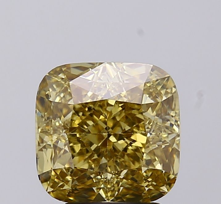 Cushion modified 3.04ct Fancy Intense Yellow VS1 IGI #LG768698836
