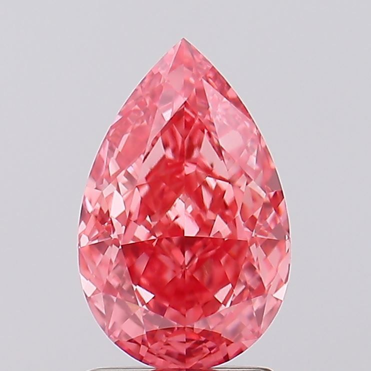 Pear 2.13ct Fancy Vivid Pink VVS2 IGI #LG628436285