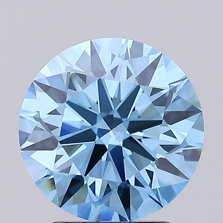 Round 2.77ct Fancy Vivid Blue VS1 IGI #LG623449873