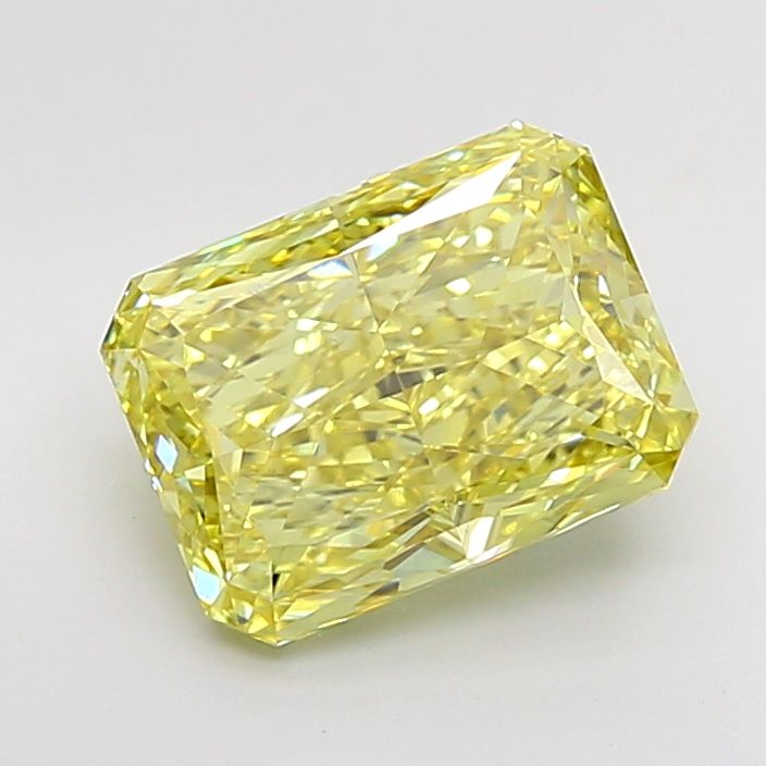 Radiant 4.11ct Fancy Intense Yellow VS1 IGI #LG752520659