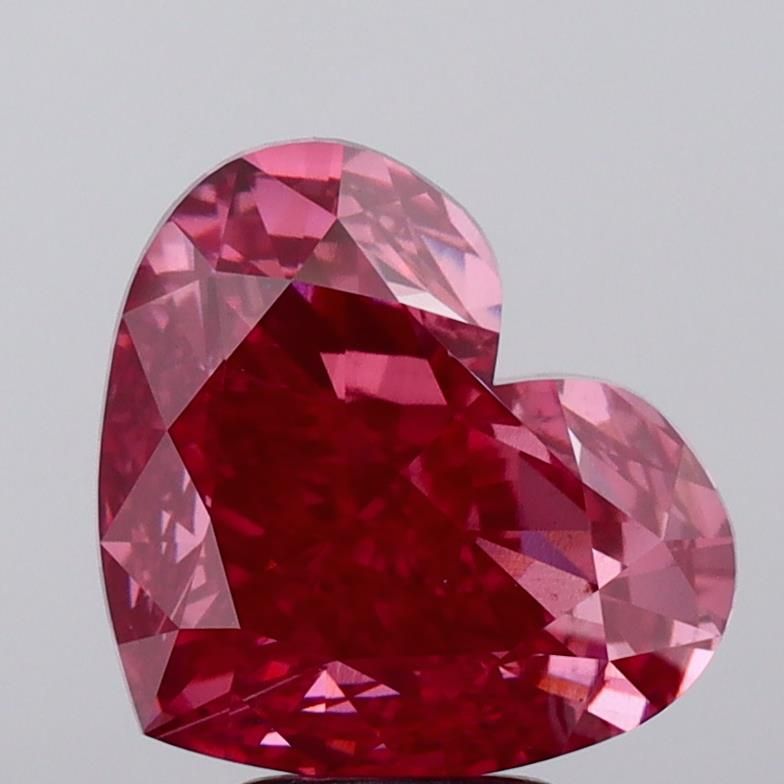 Heart 6.02ct Fancy Vivid Pink VS1 IGI #LG662446306