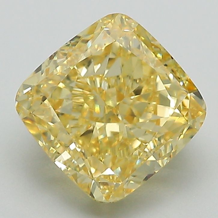 Cushion modified 2.92ct Fancy Vivid Yellow VVS2 IGI #LG680510018