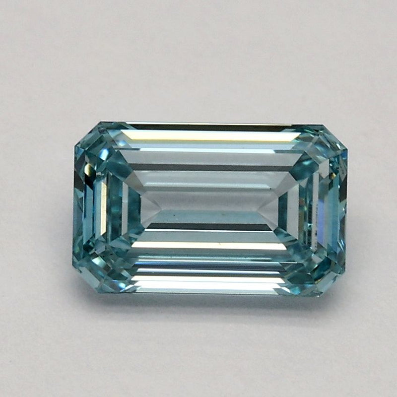 Emerald 0.91ct Fancy Intense Greenish Blue VS1 IGI #LG512234479