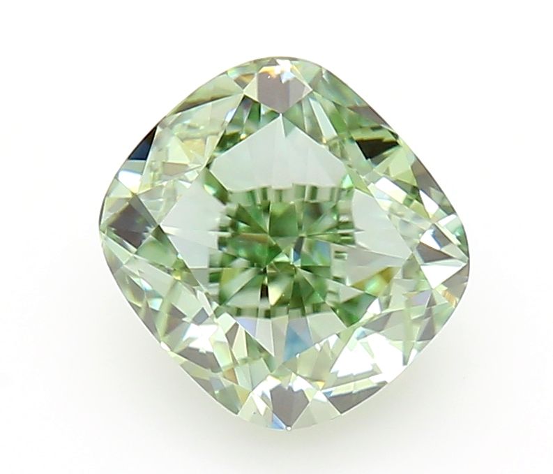 Cushion modified 1.09ct Fancy Vivid Green VVS2 IGI #LG770650325