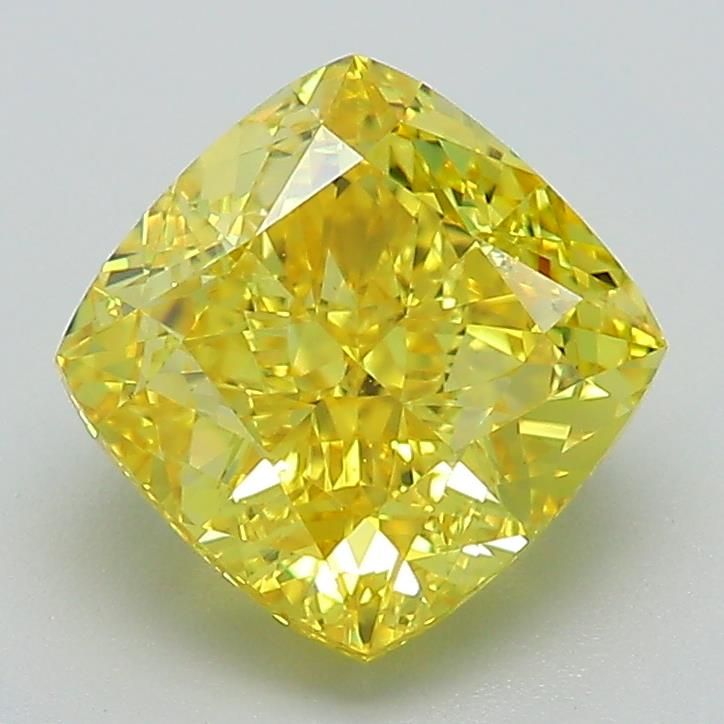 Cushion modified 2.49ct Fancy Vivid Yellow VS1 IGI #LG591360048