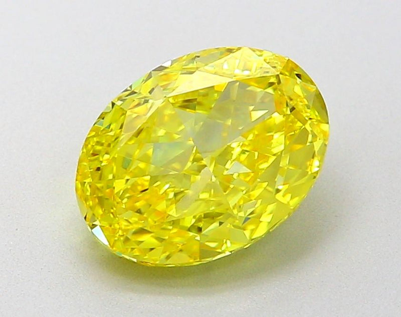 Oval 2.02ct Fancy Vivid Yellow VVS2 IGI #LG651490910