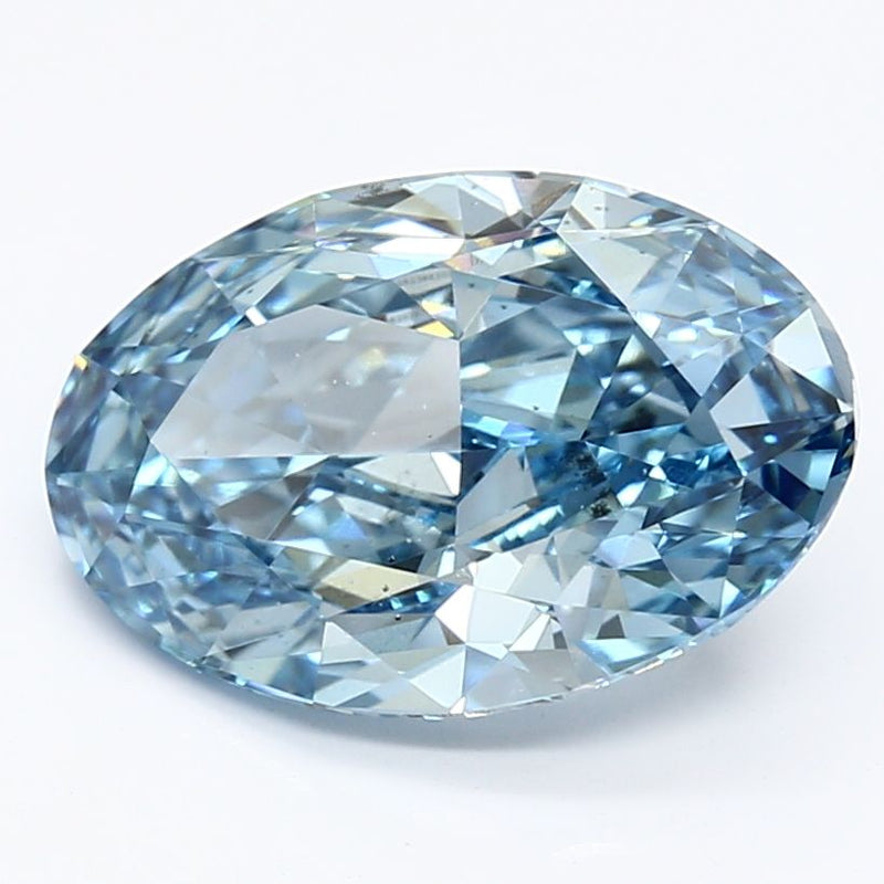 Oval 3.2ct Fancy Vivid Blue VS1 IGI #LG623482021