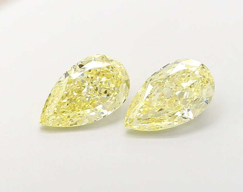 Pear 2.03ct Fancy Light Yellow VVS2 IGI #LG731590040