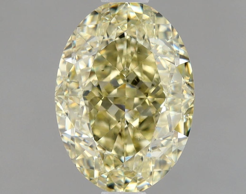 Oval 1.52ct Fancy Light Yellow Brown VS2 GIA #1236424278