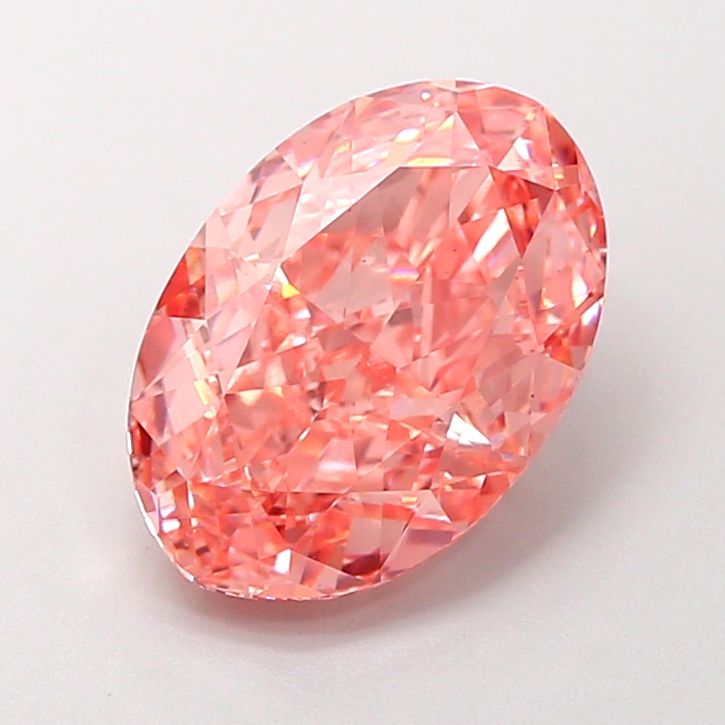 Oval 3ct Fancy Vivid Pink VS1 IGI #LG776657678
