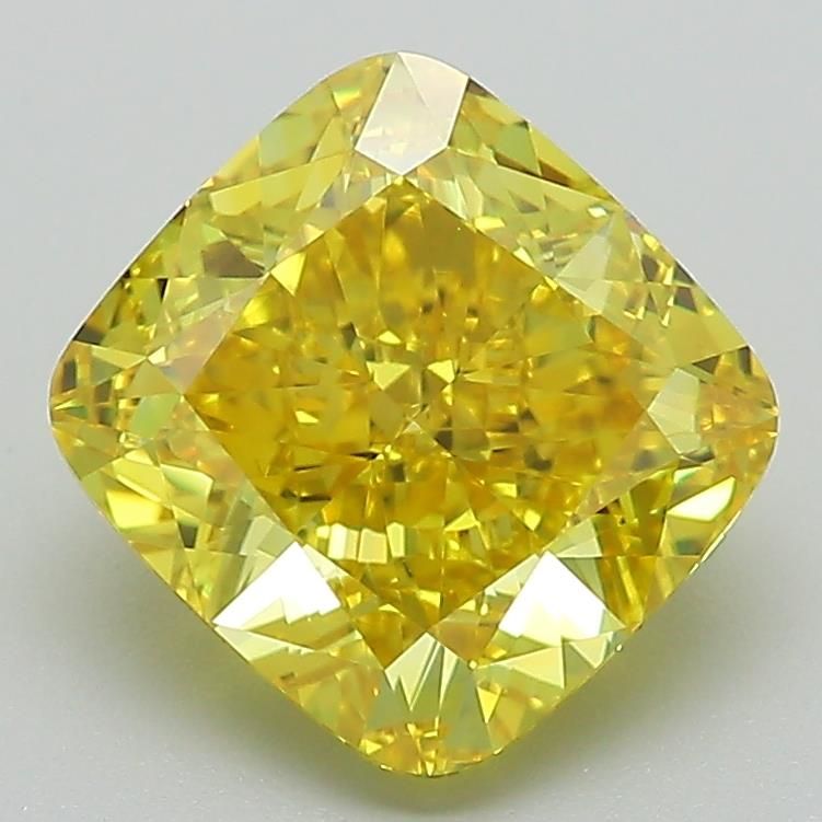 Cushion modified 2.78ct Fancy Vivid Yellow VS1 IGI #LG591360687