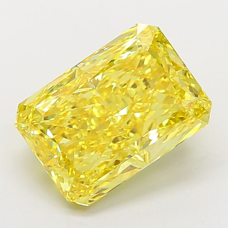 Radiant 6.01ct Fancy Vivid Yellow VS2 IGI #LG776637455