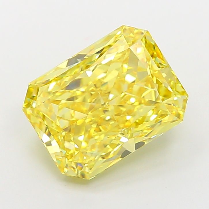 Radiant 5.09ct Fancy Vivid Yellow VVS2 IGI #LG776692493
