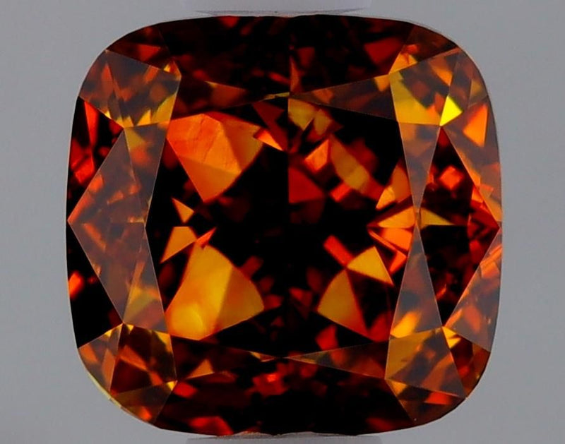 Cushion brilliant 1.02ct Fancy Deep Yellow Brown VVS2 GIA #7236871536