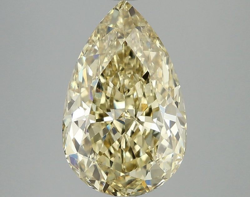 Pear 4.08ct Fancy Intense Yellow VS1 IGI #LG702501483