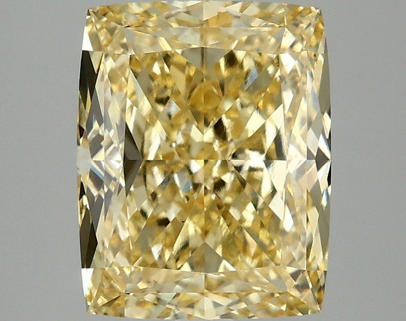 Cushion modified 4.04ct Fancy Intense Yellow VS2 IGI #LG685535398