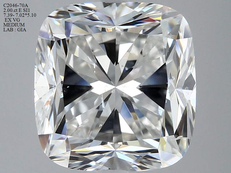 Cushion brilliant 2ct E SI1 GIA #7448344286
