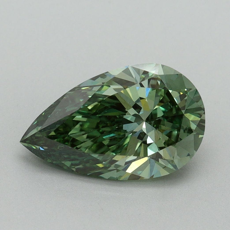Pear 2ct Fancy Vivid Green VVS2 IGI #LG615365536