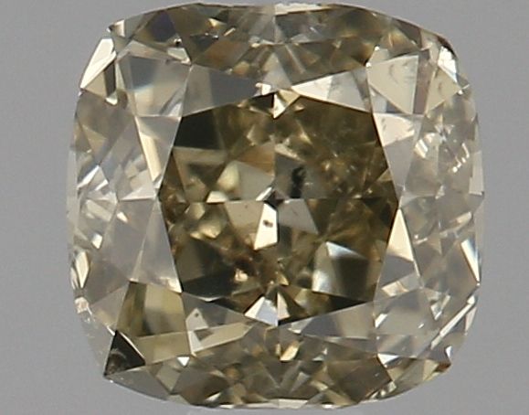 Cushion brilliant 0.6ct Fancy Brown Greenish Yellow SI1 GIA #6147041928