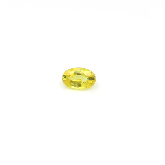 0.37ct Oval Natural Sapphire (Colour Yellow, Clarity Eye Clean, Cut Faceted)