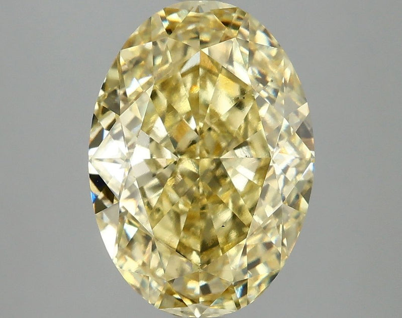 Oval 5.05ct Fancy Vivid Yellow VS2 IGI #LG677567747