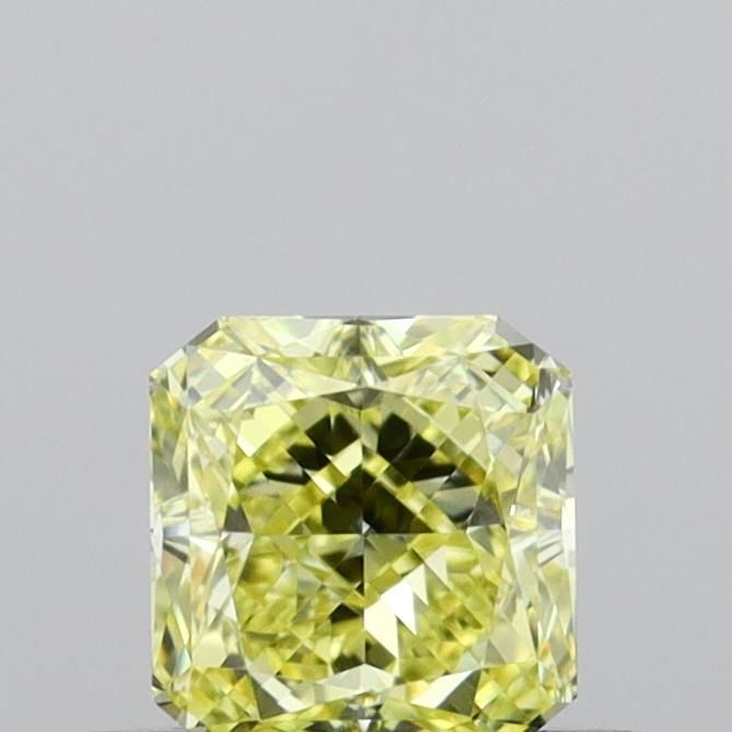 Square radiant 0.5ct Fancy Yellow VVS2 GIA #6234213917