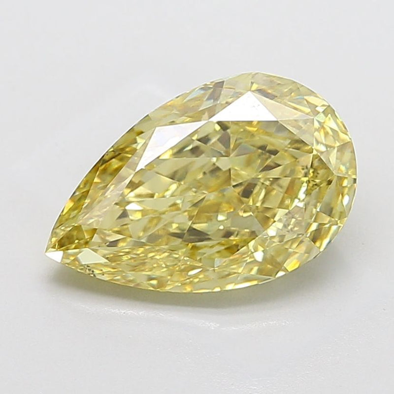 Pear 5.01ct Fancy Intense Yellow VS2 IGI #LG787630971