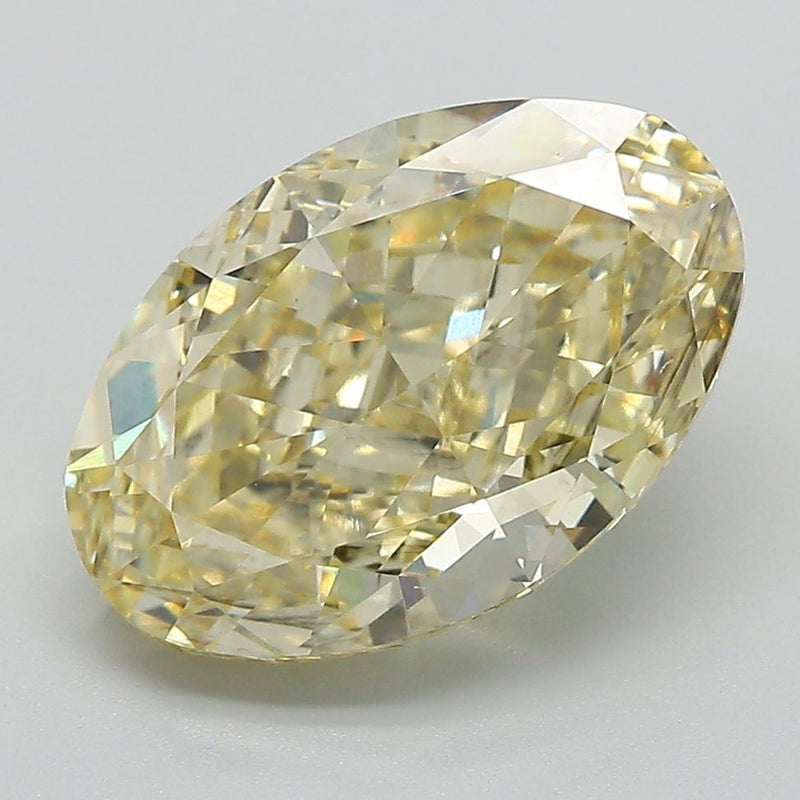 Oval 4.39ct Fancy Intense Yellow VS1 IGI #LG650491580