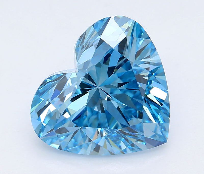 Heart 5.05ct Fancy Vivid Blue VS1 IGI #LG743536688