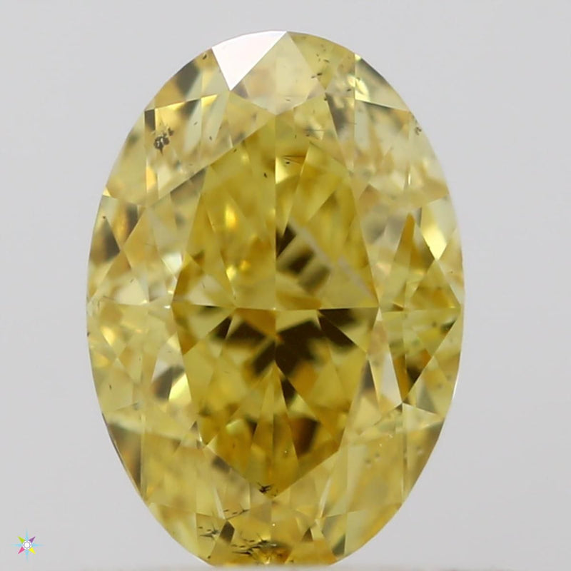 Oval 0.55ct Fancy Intense Orangey Yellow SI1 GIA #5182411753