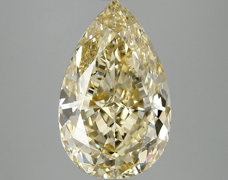 Pear 5.07ct Fancy Intense Yellow VS2 IGI #LG669416025