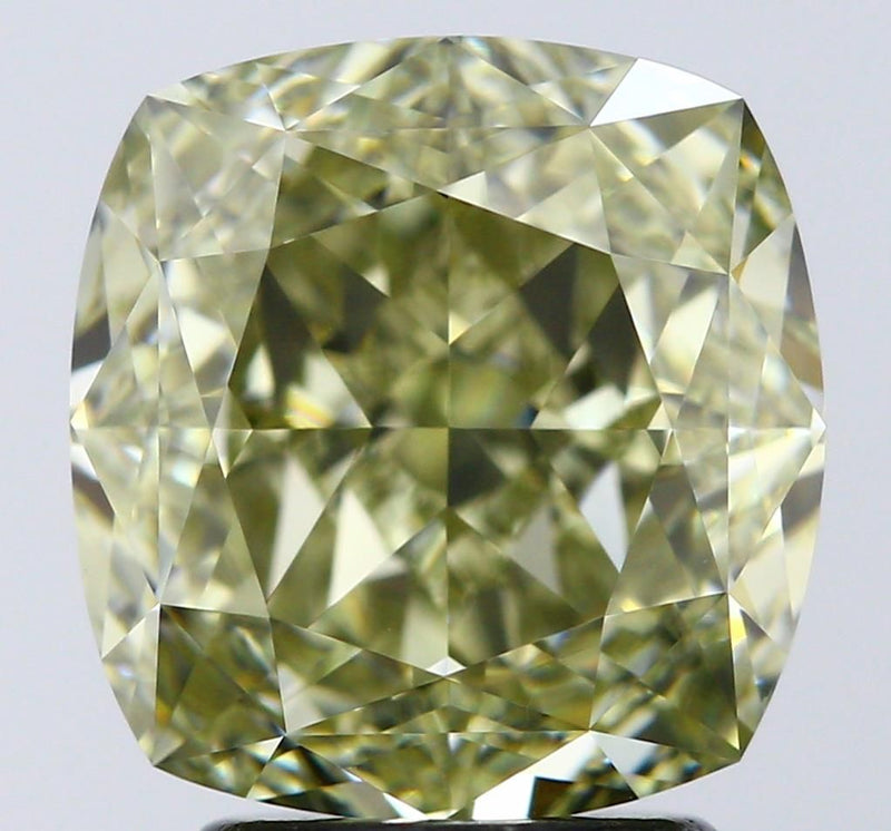 Cushion brilliant 4.01ct Fancy Brownish Greenish Yellow VS2 GIA #2225961741