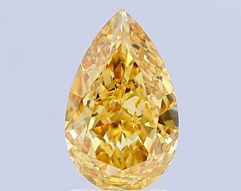Pear 2.12ct Fancy Vivid Yellow VS1 IGI #LG644436056